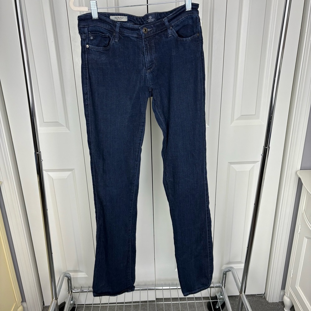 AG “the Ballad” Slim Boot Cut Dark Jeans